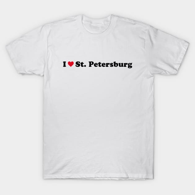 I Love St Petersburg T-Shirt by Novel_Designs